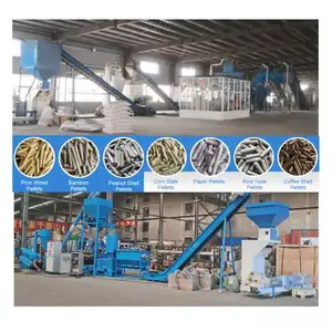 Hot sale customized wood processing machine compress wood intelligent biomass wood pellet mill animal feed press machine