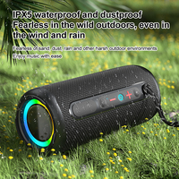 Altavoz Inalámbrico Super Bass 2026, Portátil, con Iluminación LED, Bluetooth, Resistente al Agua, con Correa para Colgar, Ideal para Regalo