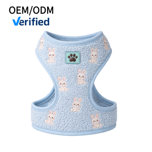 Conjunto de Correa y Arnés Ajustable Bordado Personalizado OEM, Collares y Correas para Mascotas, Conjunto de Arnés de Lujo para Perros - Product Image 1