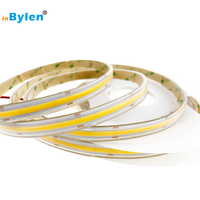 Fabricant étanche DC 12V 15W 528 puces silicone de haute qualité extrusion blanc COB LED bande IP67 IP68 COB LED bande lumineuse