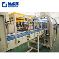 Machine d'emballage thermorétractable automatique à film couleur monobloc pour bouteille en plastique