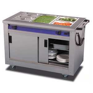 Hot cupboard Bain Marie with GN กระทะอาหารด้านบนหรือด้านบนธรรมดา - Product Image 1