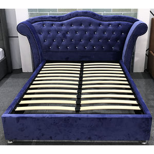 Luxury Bedroom Set Villa Large <b>Headboard</b> Upholstered Bed Bedroom Furniture Set Luxury - Product Image 2