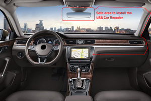 Caméra embarquée USB Erisin ES650K pour voiture, enregistrement en boucle, 1080P HD, avec assistance au conducteur, compatible <span class=keywords><strong>Android</strong></span> 8.0 et versions ultérieures - Product Image 2