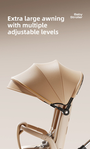 Poussette bébé légère et pliable 3 en 1 avec système de voyage assis et couché, poussette compacte pour nourrissons et tout-petits, vente en gros - Product Image 2