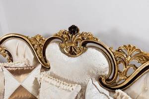 Sofá Tallado Valencia de Primera Calidad al Mejor Precio, Muebles de Madera de Teca Hechos a Mano de Estilo Mid-Century para Sala de Estar, Villa, Apartamento, Oficina en Casa, Entrada - Product Image 5