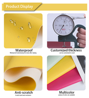 Tissu PVC jaune imperméable gaufré à texture fine, résistant à l'abrasion et à l'eau, pour revêtement de chaises d'extérieur