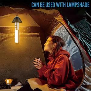 Luz de Camping Multifuncional 2 en 1, Linterna de Camping Recargable por USB con Gancho, Lámpara de Emergencia para Exteriores - Product Image 5