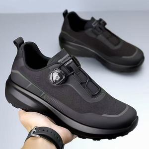 Chaussures de randonnée respirantes avec semelle extérieure en caoutchouc, bouton rotatif, semelle épaisse, unisexes, pour le sport de plein air et la course sur sentier - Product Image 1