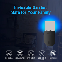 Lámpara Nocturna Interior con Atrayente UV, Trampa para Mosquitos Enchufable, Trampa para Insectos Voladores