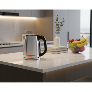 Aço Inoxidável de Grau Alimentício <span class=keywords><strong>360</strong></span> °   Chaleira Elétrica com Base Rotativa 1.7L Grande Capacidade Desligamento Automático Proteção Contra Fervura a Seco para Uso Doméstico - Product Image 6