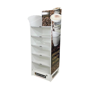 ชั้นวางสินค้ากระดาษแข็งสำหรับซุปเปอร์มาร์เก็ต ชั้นวางโฆษณากระดาษแข็งสีขาว ชั้นวางโชว์สินค้ากระดาษแข็ง - Product Image 4