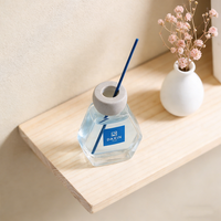 Diffuseur en verre transparent avec bâtonnets parfumés – Récipient d'aromathérapie pour la décoration intérieure et le stockage de parfums