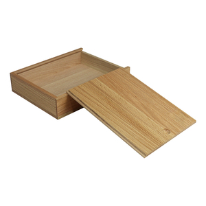 FSC Boîte en <span class=keywords><strong>bois</strong></span> de chêne non finie avec couvercle coulissant, petites caisses de rangement en <span class=keywords><strong>bois</strong></span> Boîtes cadeaux vides - Product Image 2