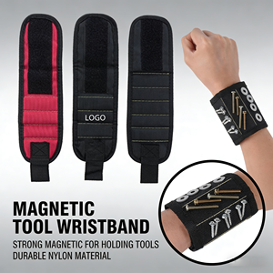 Bracelet porte-outils magnétique puissant : maintient en toute sécurité les clous, vis et boulons pour vos projets, avec un rangement facile et une organisation optimisée des fournitures. - Product Image 4