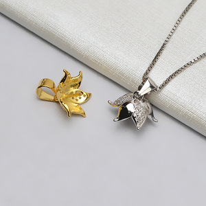 ที่ใส่จี้ไข่มุกแบบ DIY สำหรับผู้หญิง ยี่ห้อ Wenchi Han ทำจากเงินแท้ S925 พร้อมฝาปิดทรงหมวกใหญ่ ชุบทอง 24K รุ่น 14337 - Product Image 3