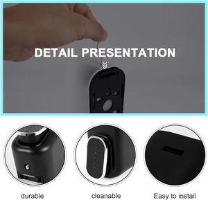 Nouveau design de distributeur de savon liquide à pression manuelle pour montage mural dans la salle de bain - Product Image 3