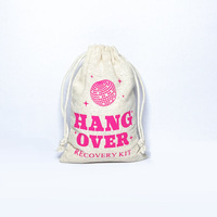 Sac à cordon en coton biologique personnalisable avec logo, emballage cosmétique recyclable, mariages, enterrements de vie de garçon, kits de réadaptation, revêtement UV