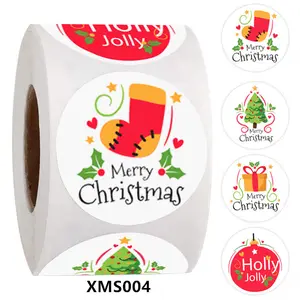Etiquettes autocollantes personnalisées pour votre patronage, emballage de cadeaux de Noël, autocollant PVC auto-adhésif pour cadeaux de remerciement