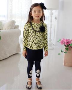 Vestido Informal de Manga Larga con Flores para Niñas Pequeñas, Ropa Infantil al por Mayor en Línea, de Fábrica China - Product Image 3