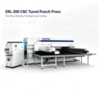 Machine combinée de poinçonnage et de découpe CNC électrique ERL-300 à haute productivité 380V