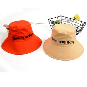 Manufactuer personalizável desinger verão bonito backet chapéus mulheres aba larga balde chapéu de praia para as mulheres 2021