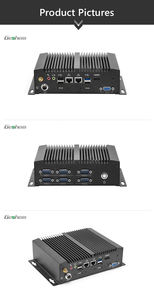 <span class=keywords><strong>PC</strong></span> Industrial Integrado Sin Ventilador de Aleación de Aluminio Intel J1900 I3 I5 I7 con Puertos Seriales, Doble LAN y Wifi, Fábrica MES OEM - Product Image 3