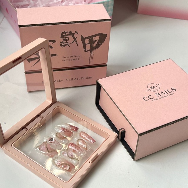 Custom Two Piece Folding Cardboard Box Luxury Foldable Paper Packaging Box for False Eyelashes Press Jewelry Gift Packaging