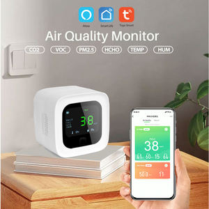 เครื่องตรวจวัดคุณภาพอากาศอัจฉริยะ 6 in 1 ยี่ห้อ Tuya Wifi ตรวจจับ PM 2.5, VOC, HCHO, CO2, อุณหภูมิ และความชื้น - Product Image 6