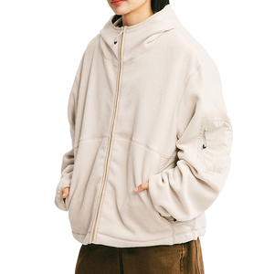Sudadera con Capucha de Forro <span class=keywords><strong>Polar</strong></span> para <span class=keywords><strong>Hombre</strong></span>, Chaqueta Cálida para Otoño e Invierno, Abrigo Holgado de Cuello Alto de Color Sólido para Deportes al Aire Libre - Product Image 6