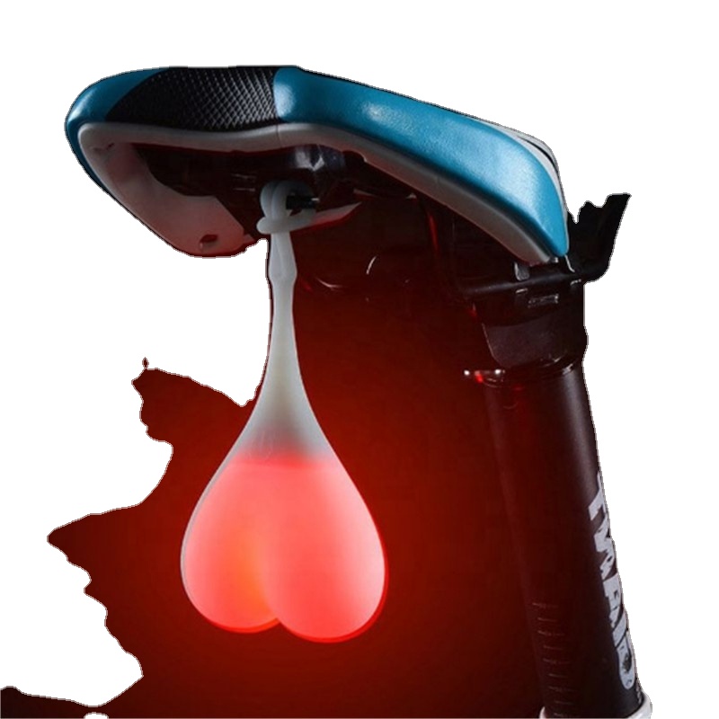 2020 силиконовый задний фонарь с шариками для велоспорта, креативные Водонепроницаемые светодиодные красные сигнальные огни, заднее сиденье велосипеда, заднее сиденье, лампа в форме яйца