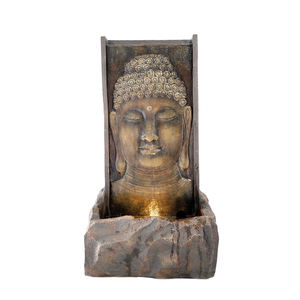 <span class=keywords><strong>Fontaine</strong></span> d'eau extérieure en résine, grand <span class=keywords><strong>Bouddha</strong></span>, Dieu Éléphant Ganesha en méditation, Vastu hindou - Product Image 2