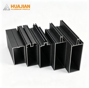 Perfiles de Aluminio para Muros Cortina, Aleación 6063-T5, para Construcción de Muros Exteriores - Product Image 1