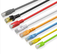 Cordon de raccordement pour câble Ethernet plat en PVC vert 32AWG STP prix de gros pour câbles de communication Cat5e Cat6 Cat6e Cat6A Cat7