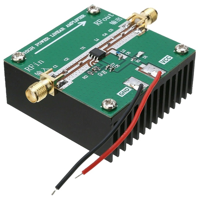 Lonten RF2126 400MHZ-2700MHZ broadband RF Power Amplifier 2.4GHZ 1W FOR WIFI Ham Radio Amplifier with heat sink