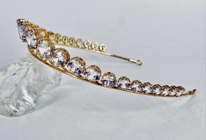 OEM/ODM Queen Maxima Diadème et Boucles d'oreilles en Zircon Hollandais, Ensemble Couronne de <span class=keywords><strong>Mariage</strong></span> Tendance <span class=keywords><strong>Or</strong></span>/Argent - Product Image 2