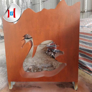 Corten Steel Garden Edge <span class=keywords><strong>Cascada</strong></span>/Piscina Weathering Steel Grabado láser Técnica laminada en caliente para doblar Corte de soldadura - Product Image 1