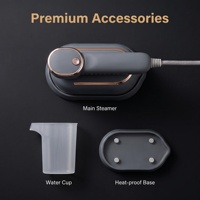 Défroisseur Vapeur Portable en Céramique pour Vêtements |   Alimentation électrique AC 1300W |   Réservoir d'eau de 130 ml |   Anti-chauffe à sec |   Logements compacts pour étudiants
