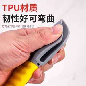 Grattoir multi-usages en TPU pour joints d'angle, applicateur de colle plastique 3 en 1 pour application sur murs extérieurs et joints de carrelage - Product Image 2