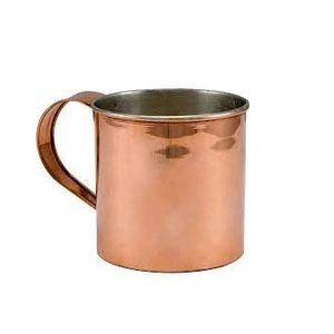Tasse à mule de Moscou en cuivre pur à texture lisse fabriquée à la main tasse à café en métal à la demande avec une bonne fabrication - Product Image 1