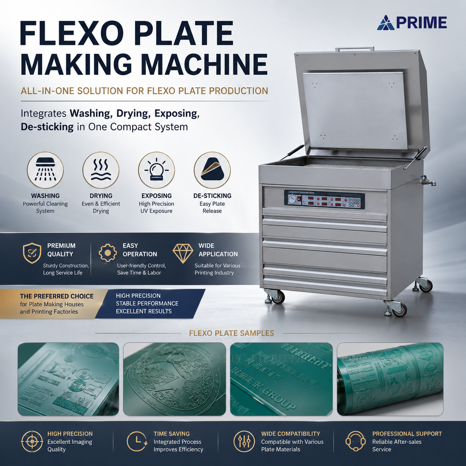 Flexo Plate Making Machine Semi-Automatic Polymer Plate Processing ...