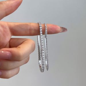 Colección de Joyería Fina Clásica Dylam, Pulseras de Eternidad con Circonitas Cúbicas 5A de 3mm, Lujosas y Brillantes, para Mujer - Product Image 6