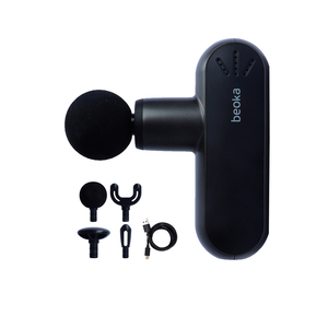 Beoka di alta qualità pistola <span class=keywords><strong>per</strong></span> <span class=keywords><strong>massaggio</strong></span> a 4 teste Logo personalizzato Mini tessuto profondo fasciale muscolo elettrico calore professionale strumento di <span class=keywords><strong>massaggio</strong></span> del corpo - Product Image 3