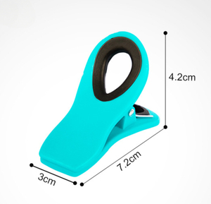 Clips magnétiques puissants pour réfrigérateur, bureau et école - Clips en plastique colorés pour notes, photos et papiers - Product Image 3