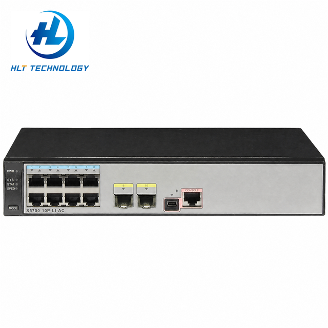 S5700-10P-LI-AC 8 Port Ethernet 10/100/1000 Gigabit Managed Layer 2 Switch Gigabit Switch S5700 Series