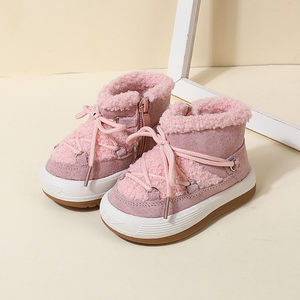 Botas de Nieve para Bebé, Botines Térmicos Aislantes para Niños Pequeños con Peluche, Estilo Coreano, Botas Cálidas para Niños - Product Image 3