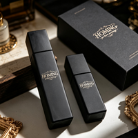 Flacon de Parfum en Verre Élancé et Carré, Transparent, de 5 ml et 10 ml, à Sertir, avec Vaporisateur