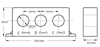 Transformador de Corriente Trifásico Inteligente KHCT7D con Apertura de 40 mm, Sensor de Corriente de 1~400A