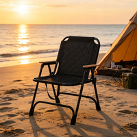 Chaise de plage pliante rembourrée moderne avec cadre en acier carbone, chaise portable Kermit pour camping en plein air, événements, festivals, vente en gros