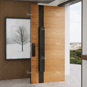 Porte d'Ingresso Principali in Legno di Alta Qualità Francese con Campanello per Casa, Porte in Legno, Porte per Villa, Porte Esterne per <span class=keywords><strong>la</strong></span> Casa - Product Image 2